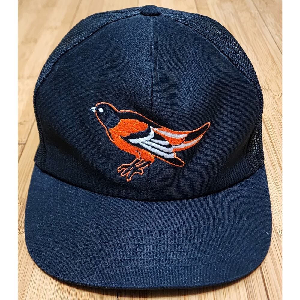 Vintage Baltimore Orioles Sports Specialties Snapback Hat OS MLB Plain Logo Mesh